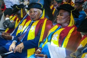 At the induction ceremony of Alhaji Aliko Dangote, CON, as an Honorary Fellow of the Nigerian Academy of Engineering in Lagos