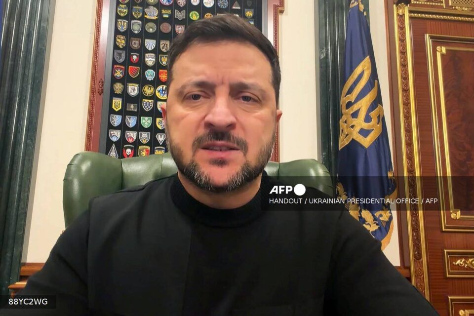 Ukrainian President Volodymyr Zelensky said on Tuesday that a pipeline carrying Russian oil through Ukraine to Hungary and Slovakia that was damaged in attacks by Moscow would reopen by the end of April.