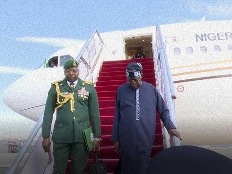 Tinubu returns to Lagos after official visits to France, Kenya, and Rwanda